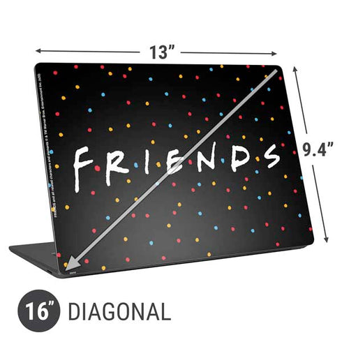 Warner Bros FRIENDS Polka Dots Universal Laptop 16in (13 x 9.4in) Skin